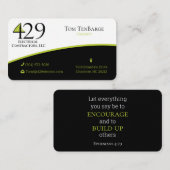 429 Bibelverse mit Visitenkarte (Vorne/Hinten)
