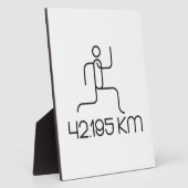 42 195 km Marathonstrecke Fotoplatte (Seite)