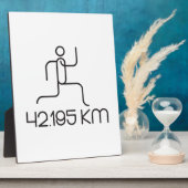 42 195 km Marathonstrecke Fotoplatte (Seite)