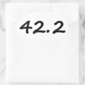 42,2k Marathon Oval Running Aufkleber (4)pro Blatt (Tasche)