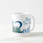 # 42 - 42. Hochzeitstag oder 42. Geburtstag Kaffeetasse (VorderseiteRechts)