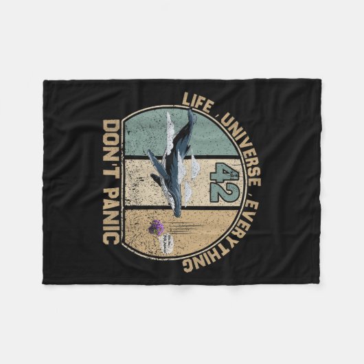 42 Answer To Life The Universe And Everything Don' Fleecedecke (Vorderseite (Horizontal))