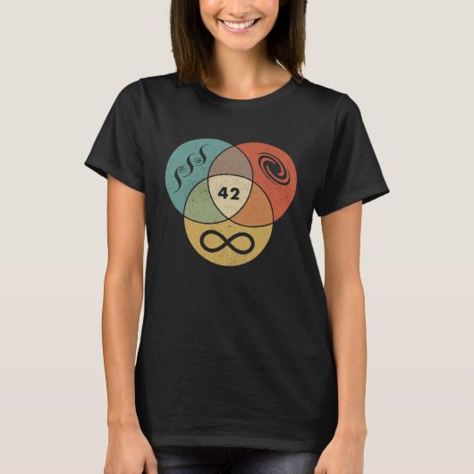 42 Answer To Life The Universe And Everything Geek T-Shirt (Vorderseite)
