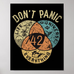 42 Antwort auf das Leben das Universum und alles D Poster