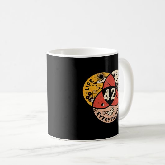 42 Antwort auf das Leben und alles Kaffeetasse (VorderseiteRechts)