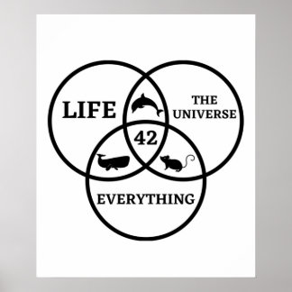 42 Antwort auf das Leben Universum und alles, was Poster