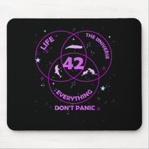 42 Antwort auf Leben Universum Alles Mousepad