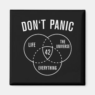 42 Antwort auf Leben Universum und Alles keine Pan Magnet