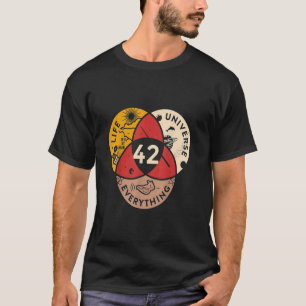 42 Antwort auf Leben Universum und alles Wissensch T-Shirt
