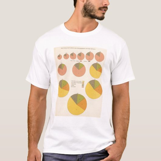 42 Bevölkerung, Elemente 1790-1900 T-Shirt (Vorderseite)