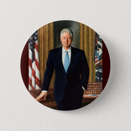 42 Bill Clinton Button (Vorderseite)