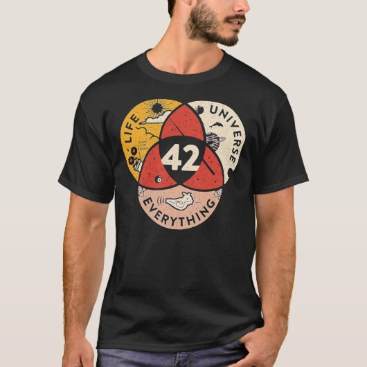 42 Die Antwort auf das Leben im Universum und alle T-Shirt (Vorderseite)