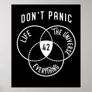 42 Die Antwort auf das Leben Universum und alles T Poster