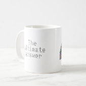 42: Die entscheidende Antwort Kaffeetasse (Vorderseite Links)