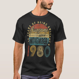 42. Geburtstag 42 Jahre Phantastisch seit November T-Shirt