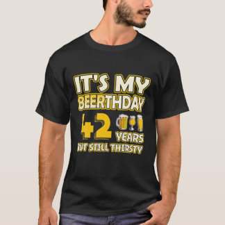42. Geburtstag - Beerthday 42 Jahre alter Sonnenbä T-Shirt