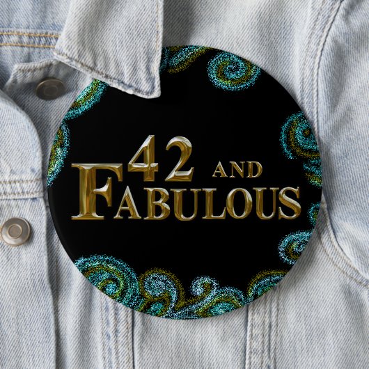 42. Geburtstag Button (Beispiel)