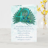 42. Geburtstag dekorative nummerierte Karten (Gelbe Blume)