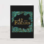 42. Geburtstag Karte (Vorderseite)