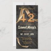 42. Geburtstag Mobile Einladung (Vorderseite)