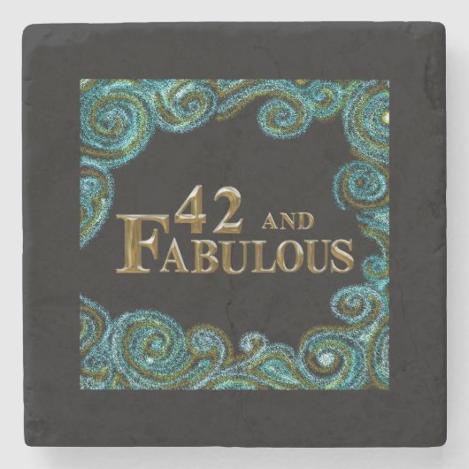 42. Geburtstag Steinuntersetzer (Vorderseite)
