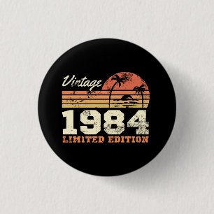 42. Geburtstag Vintage 1984 Limitierte Auflage Button
