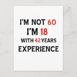 42 Geburtstagsdesign Postkarte