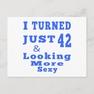 42 Geburtstagsdesigns Postkarte
