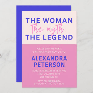 42. Geburtstagseinladungen Spaß Woman Myth Legend Einladung
