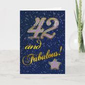 42. Geburtstagsfeier Einladung (Vorderseite)