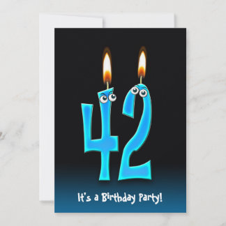 42. Geburtstagsparty Einladung