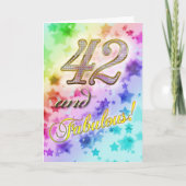 42. Geburtstagsparty Einladung (Vorderseite)