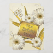 42. Geburtstagsparty Einladung mit den Molkereien (Vorne/Hinten)