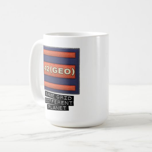 42 (GEO) Keramik Tasse. Kaffeetasse (Vorderseite Links)