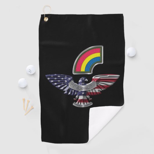 42. Infanterieabteilung "Niemals vergessen" Adler Golfhandtuch (Insitu)