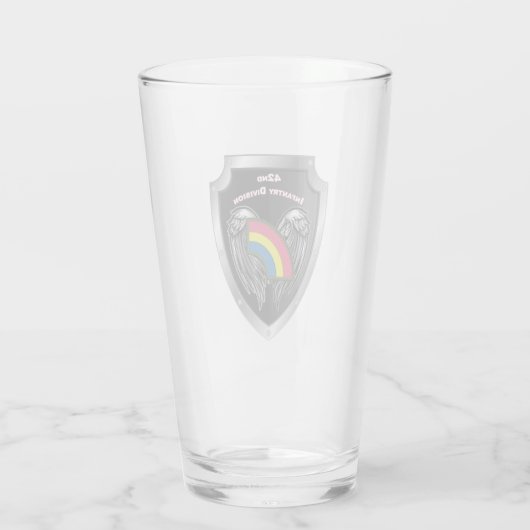 42. Infanterieabteilung "Niemals vergessen" Glas (Rückseite)