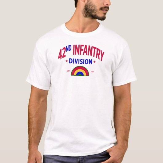 42. Infanterieabteilung "Rainbow" T-Shirt (Vorderseite)