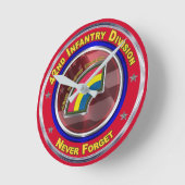 42. Infanterieabteilung Runde Wanduhr (Winkel)
