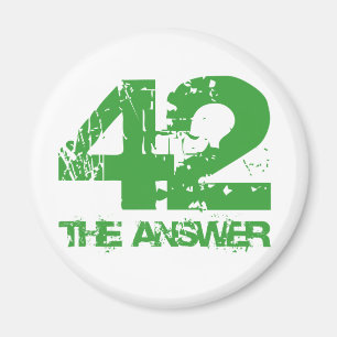 42 ist der Antwort-Magnet Magnet
