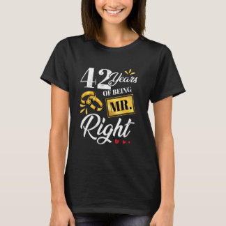 42 Jahre, als ich Mr. Right Funny Couple war, Hoch T-Shirt