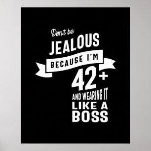 42 Jahre alt - 42. Geburtstag Funny Gift Poster