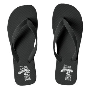 42 Jahre alt - 42. Geburtstag Lustiges Geschenk Badesandalen