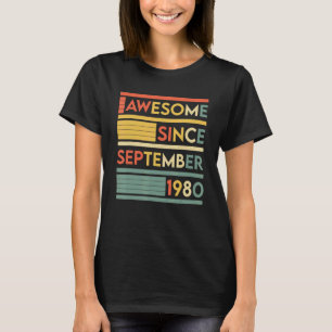42 Jahre alt 42. Geburtstag Phantastisch seit Sept T-Shirt