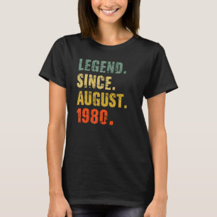 42 Jahre alt 42. Geburtstag seit August 1988 T-Shirt