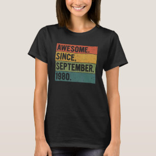 42 Jahre alt Phantastisch seit September 1980 42. T-Shirt