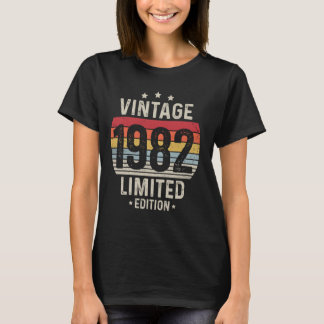 42 Jahre alt Vintag 1982 Limited Edition 42. Gebur T-Shirt