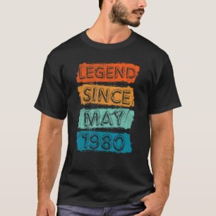 42 Jahre alte Legende seit Mai 1980 42. Geburtstag T-Shirt