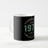 42 Jahre alter Tag Legend 42. Geburtstag Kaffeetasse (Vorderseite Links)