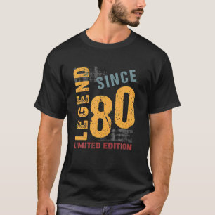 42 Jahre Vintag 1980 42. Geburtstagsdekoration T-Shirt