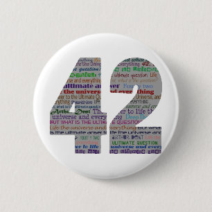 42: Leben das Universum und alles Button